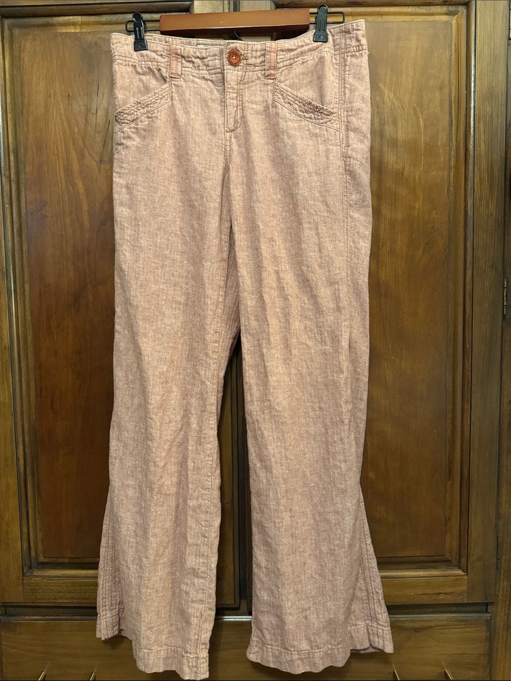 Pilcro and the Letterpress Linen Wide-Leg Pants | Size 6 | Anthropologie